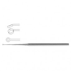 Buck Ear Curette Fig. 0 - Angled - Sharp Stainless Steel, 17 cm - 6 3/4" 